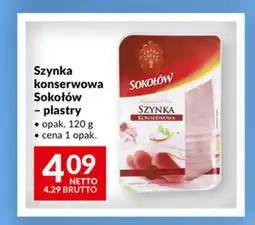 Makro Szynka konserwowa Sokołów - plastry oferta