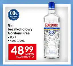 Makro Gin bezalkoholowy Gordons Free oferta