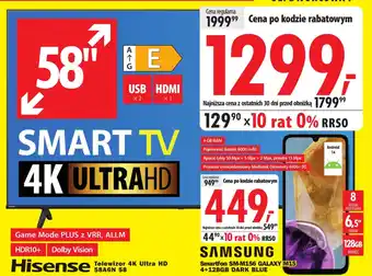 Media Expert Hisense Telewizor 4K Ultra HD 58A6N 58 oferta