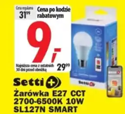 Media Expert Setti Żarówka E27 CCT 2700-6500K 10W SL127N SMART oferta