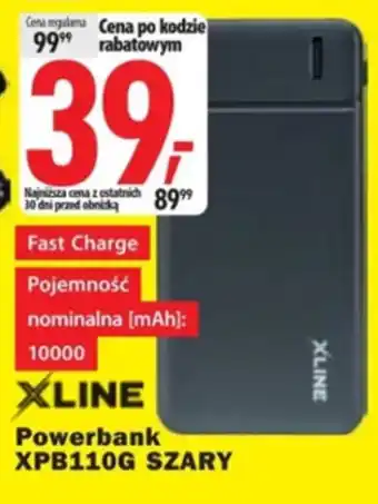 Media Expert XLINE Powerbank XPB110G SZARY oferta