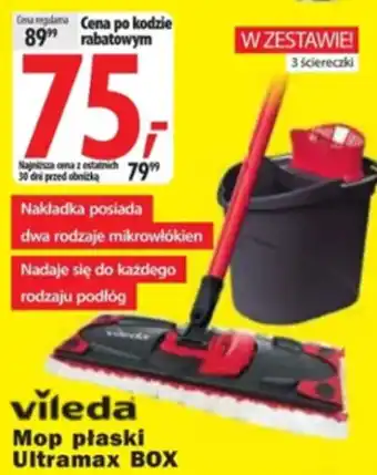 Media Expert Vileda mop płaski ultramax box oferta