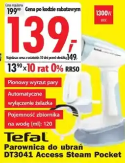 Media Expert Tefal Parownica do ubrań DT3041 Access Steam Pocket oferta