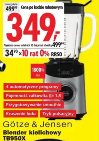 Media Expert Götze & Jensen Blender kielichowy TB950X oferta