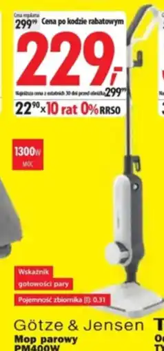 Media Expert Götze & Jensen Mop parowy PM400W oferta