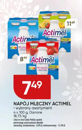 Chata Polska Napój mleczny actimel Danone oferta