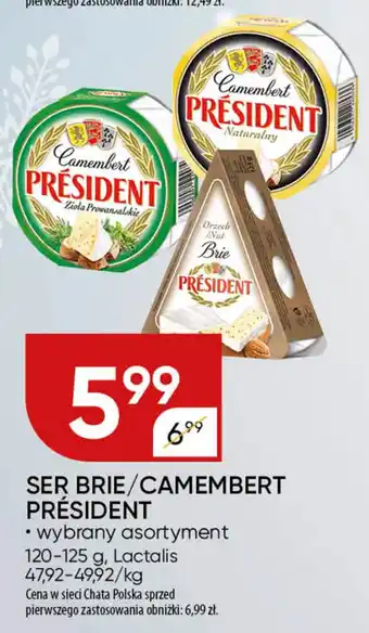 Chata Polska Ser brie/camembert président Lactalis oferta