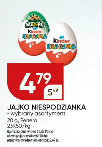 Chata Polska Jajko niespodzianka Ferrero oferta