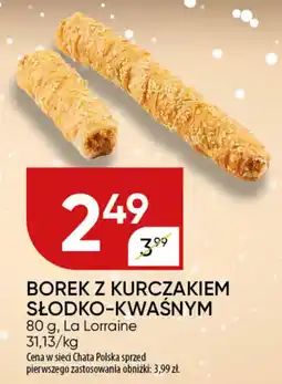 Chata Polska Borek z kurczakiem słodko-kwaśnym La Lorraine oferta