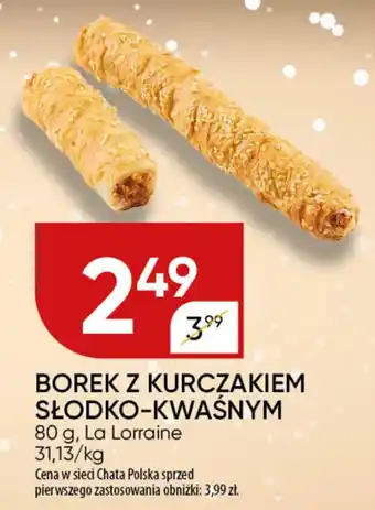 Chata Polska Borek z kurczakiem słodko-kwaśnym La Lorraine oferta