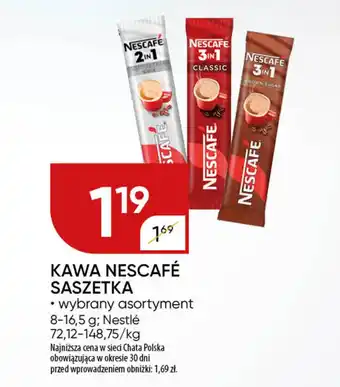 Chata Polska Kawa nescafé saszetka Nestlé oferta