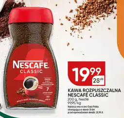 Chata Polska Kawa rozpuszczalna nescafé classic Nestlé oferta