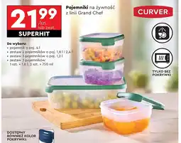 Biedronka Pojemnik prostokątny grand chef 1.8 l + 2 x 0.75 Curver oferta