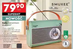 Biedronka Radio z głośnikiem bluetooth Smukee oferta