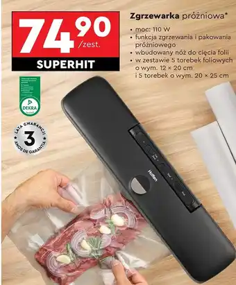 Biedronka Zgrzewarka próżniowa Hoffen oferta