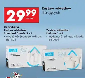 Biedronka Wkład filtrujący unimax Dafi oferta