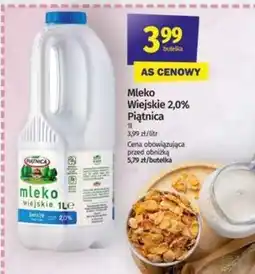 Społem Piątnica Mleko wiejskie świeże 2,0% 1 l oferta