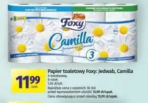 Społem Foxy Camilla Papier toaletowy o zapachu rumianku 8 rolek oferta