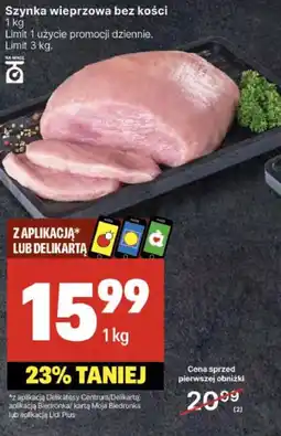 Delikatesy Centrum Szynka wieprzowa bez kości oferta