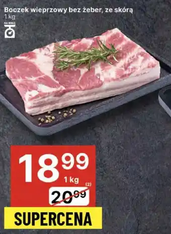 Delikatesy Centrum Boczek wieprzowy bez żeber, ze skórą oferta