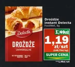 Społem Drożdże instant Delecta oferta