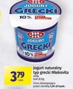 Społem Jogurt grecki Mlekovita oferta