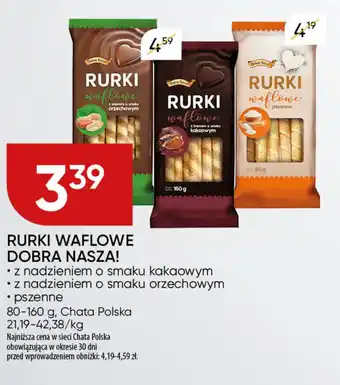 Chata Polska Rurki waflowe dobra nasza! oferta