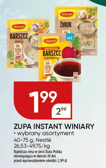 Chata Polska Zupa instant winiary Nestlé oferta