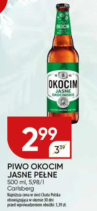 Chata Polska Piwo okocim jasne pełne Carlsberg oferta