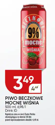 Chata Polska Piwo beczkowe mocne wiśnia Drink ID oferta