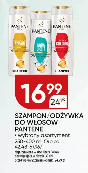 Chata Polska Szampon/odżywka do włosów pantene Orbico oferta