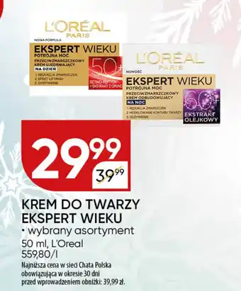 Chata Polska Krem do twarzy ekspert wieku L'Oreal oferta