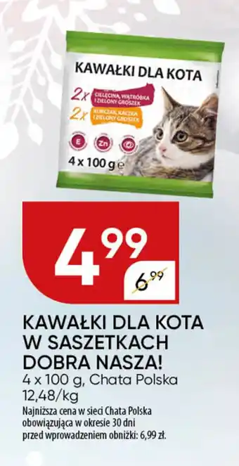 Chata Polska Kawałki dla kota w saszetkach dobra nasza! oferta