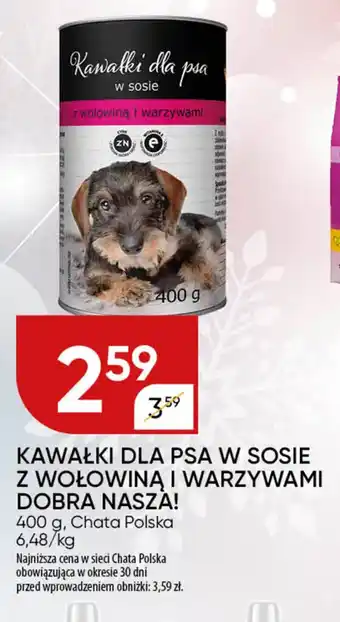 Chata Polska Kawałki dla psa w sosie dobra nasza! Chata Polska oferta