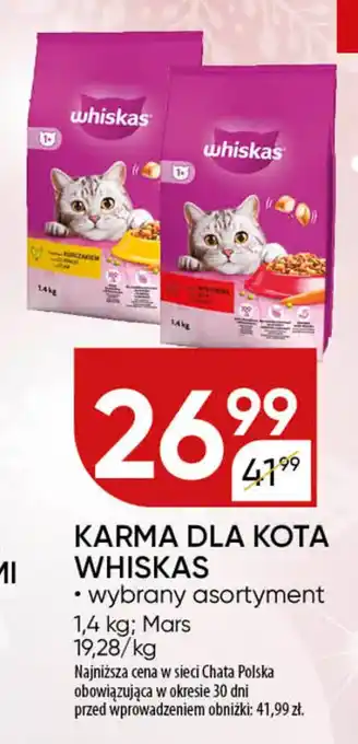 Chata Polska Karma dla kota whiskas Mars oferta