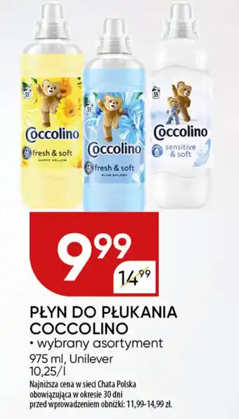 Chata Polska Płyn do płukania coccolino Unilever oferta