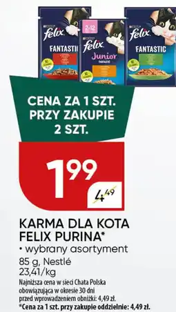 Chata Polska Karma dla kota felix purina oferta