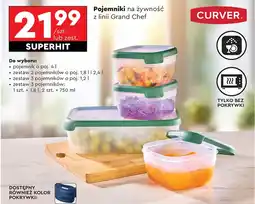 Biedronka Zestaw pojemników Curver oferta