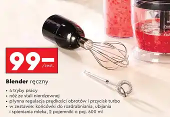 Biedronka Blender ręczny Hoffen oferta