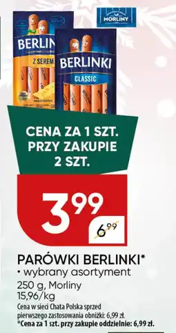 Chata Polska Parówki berlinki Morliny oferta