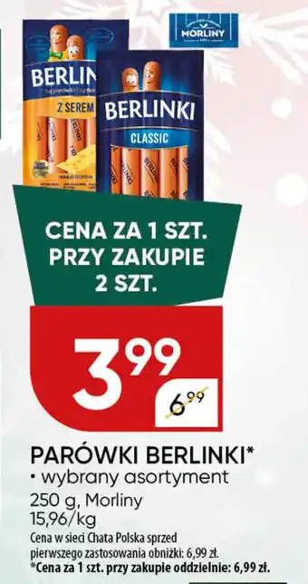 Chata Polska Parówki berlinki Morliny oferta