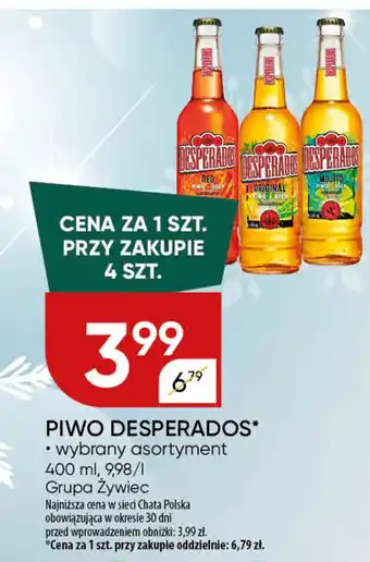 Chata Polska Piwo desperados Grupa Żywiec oferta