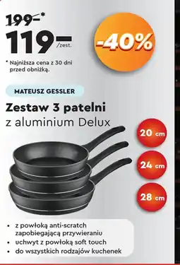 Biedronka Zestaw patelni oferta