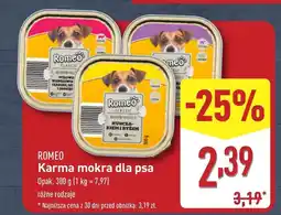 ALDI Karma dla psa Romeo oferta