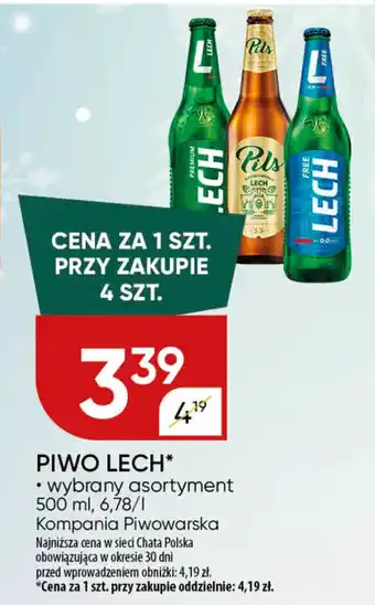 Chata Polska Piwo lech Kompania Piwowarska oferta