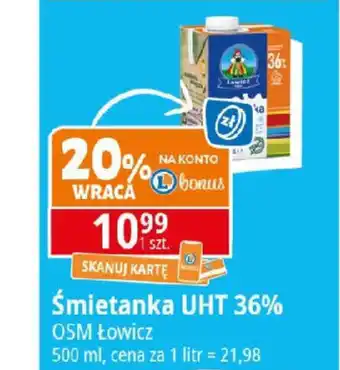 E.Leclerc Śmietanka UHT 36% OSM Łowicz oferta