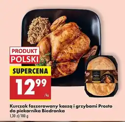 Biedronka Kurczak faszerowany kaszą i grzybami Biedronka prosto do piekarnika oferta