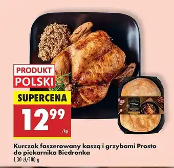 Biedronka Kurczak faszerowany kaszą i grzybami Biedronka prosto do piekarnika oferta