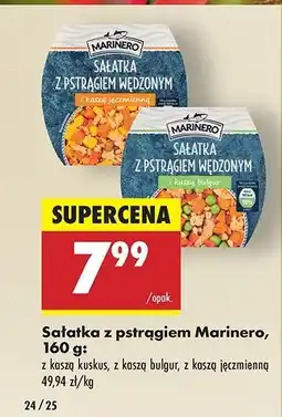 Biedronka Sałatka z pstrągiem z kaszą jęczmienne Marinero oferta