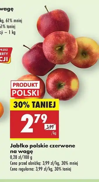 Biedronka Jabłka czerwone polskie oferta